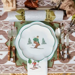 Heidi & Hans Skier Dinner Plate  (Set of 4)