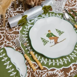 Heidi & Hans Skier Dinner Plate  (Set of 4)