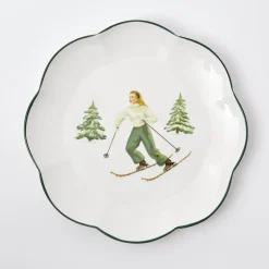 Heidi & Hans Skier Dinner Plate  (Set of 4)