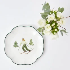 Heidi & Hans Skier Starter Plates (Set of 4)