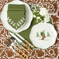 Heidi & Hans Skier Starter Plates (Set of 4)