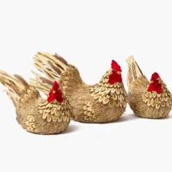 Henrietta the Brown Hen (Pair) - 21cm