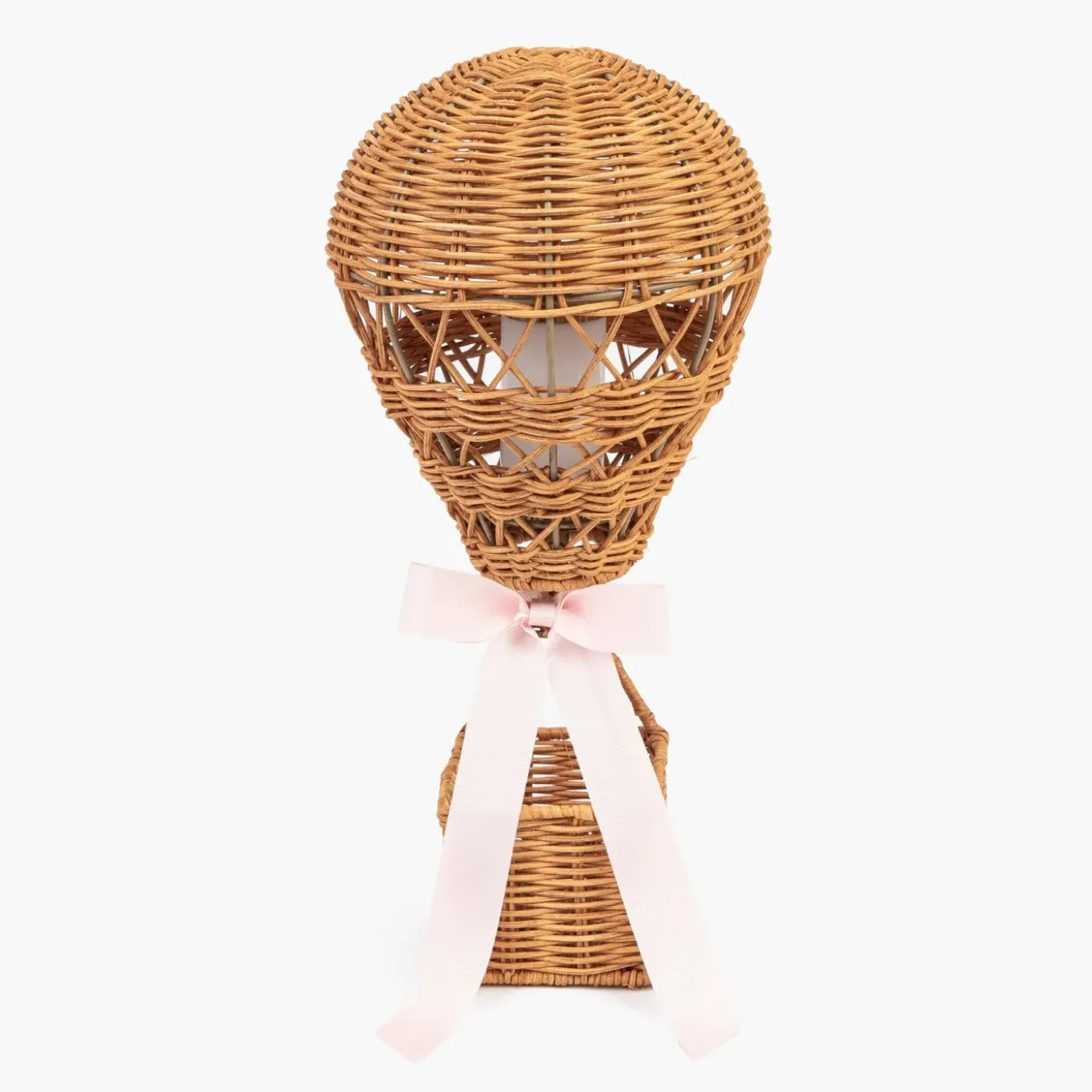 Hot Air Balloon Rechargeable Lamp with Pink Bow