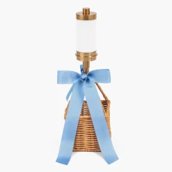 Hot Air Balloon Rechargeable Lamp with Blue Bow
