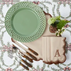 Isabella Taupe & Chocolate Napkins (Set of 4)