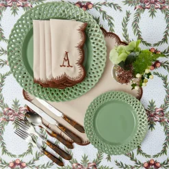 Isabella Taupe & Chocolate Placemats & Napkins (Set of 4)