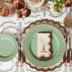 Isabella Taupe & Chocolate Placemats & Napkins (Set of 4)