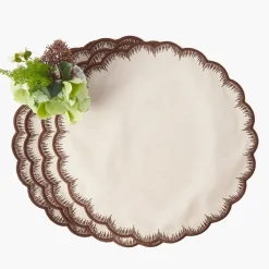 Isabella Taupe & Chocolate Placemats (Set of 4)