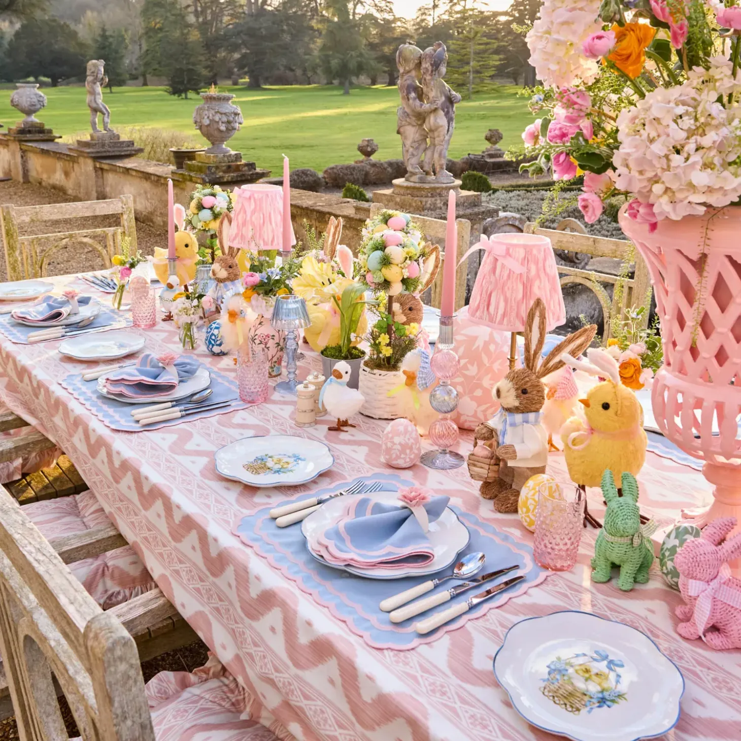 Isla Blue & Pink Napkins (Set of 4)