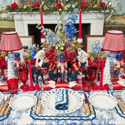 Isla Blue Toile Tablecloth