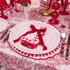 Isla Pink Toile Tablecloth