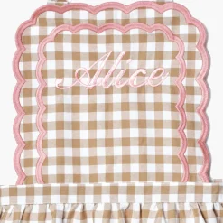 Isla Putty & Pink Gingham Apron