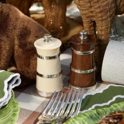 Ivorine & Rosewood Salt & Pepper Set