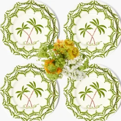 Jardin de Palmier Dinner & Starter Plates (Set of 8)
