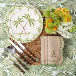 Jardin de Palmier Dinner & Starter Plates (Set of 8)