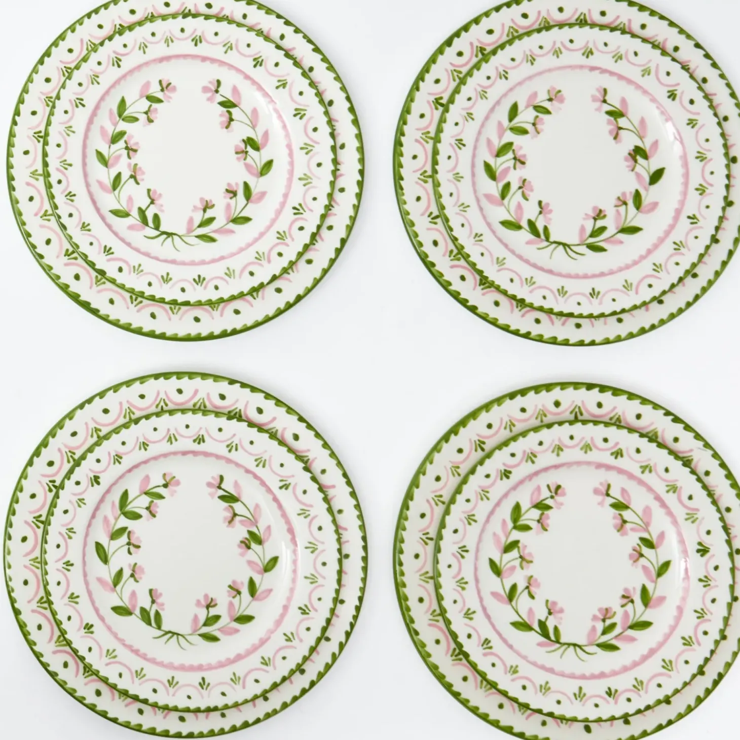 Josephine Garland Dinner & Starter Plates (Set of 8)