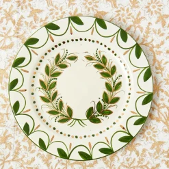 Josephine Olive & Gold Garland Starter Plate