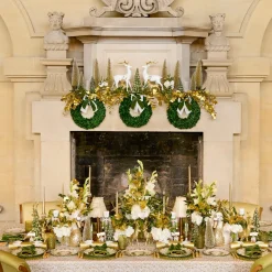 Josephine Olive & Gold Garland Starter Plate