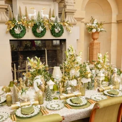 Josephine Olive & Gold Garland Starter Plate