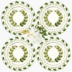Josephine Olive & Gold Garland Starter Plate