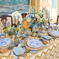 Julia Blue Marbled Dinner Plate (Set of 4)