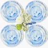 Julia Blue Marbled Dinner & Starter Plates (Set of 8)