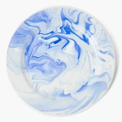 Julia Blue Marbled Dinner Plate