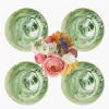 Julia Green Marbled Starter Plates (Set of 4)
