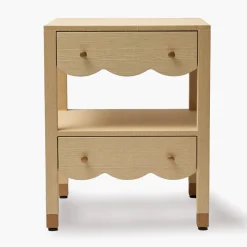 Juliette Grasscloth Bedside Table