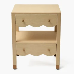 Juliette Grasscloth Bedside Table