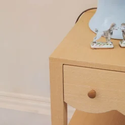 Juliette Grasscloth Bedside Table