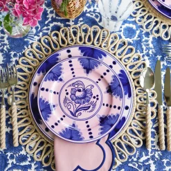 Kamari Pink & Blue Dinner Plate