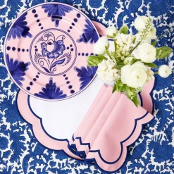 Kamari Pink & Blue Dinner Plate