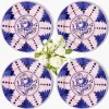 Kamari Pink & Blue Dinner Plates (Set of 4)