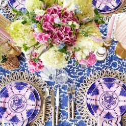 Kamari Pink & Blue Dinner Plates (Set of 4)