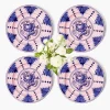 Kamari Pink & Blue Starter Plates (Set of 4)