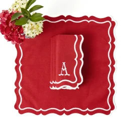 Katherine Berry Red Napkins (Set of 4)
