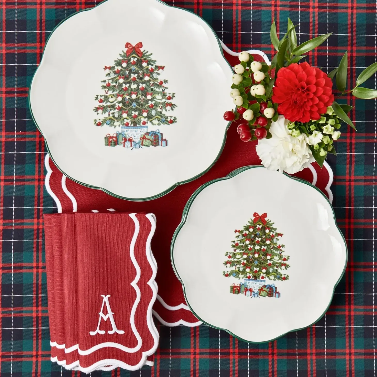 Katherine Berry Red Napkins (Set of 4)