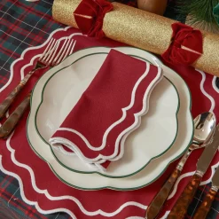 Katherine Berry Red Napkins (Set of 4)