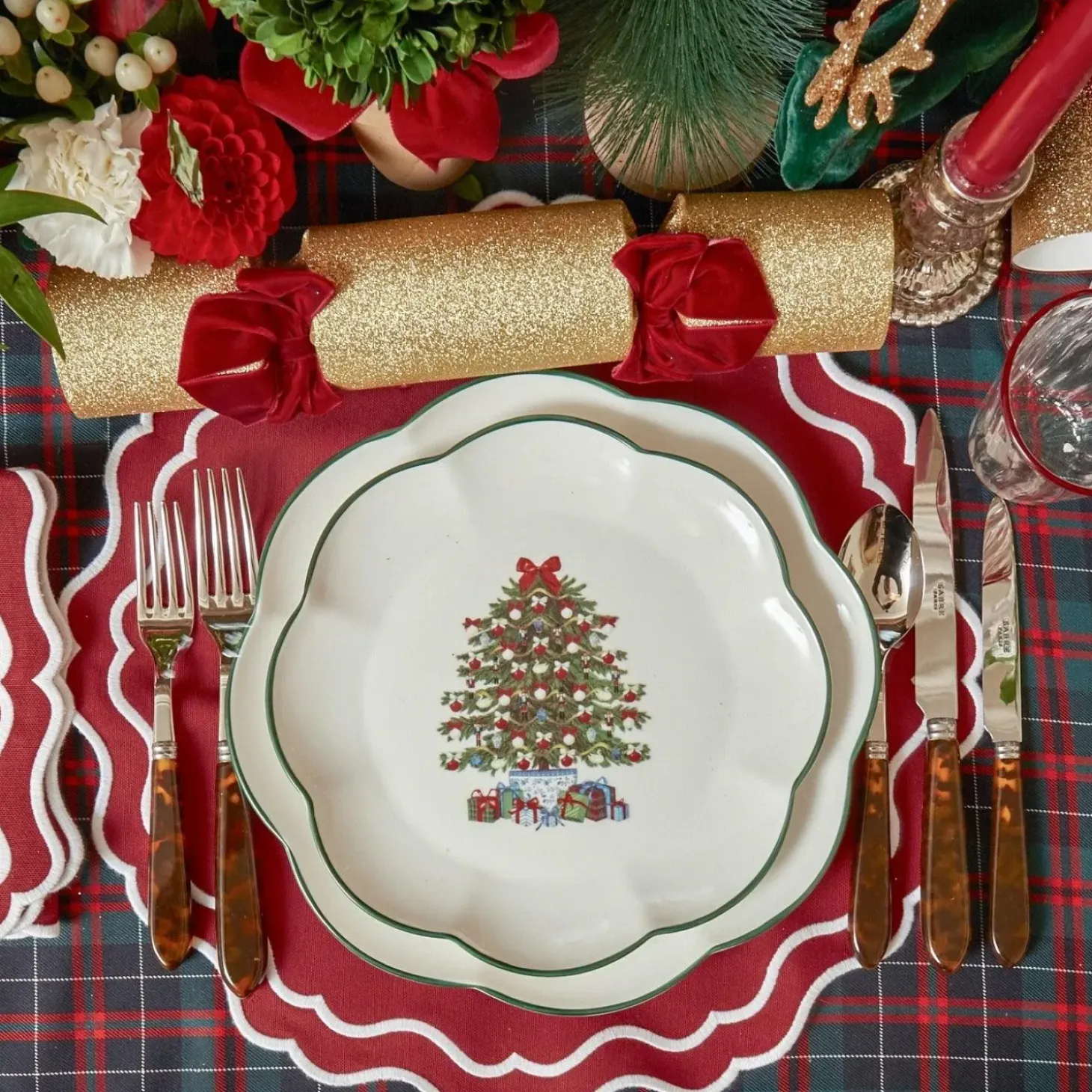 Katherine Berry Red Napkins (Set of 4)