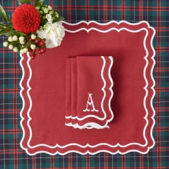 Katherine Berry Red Napkins (Set of 4)