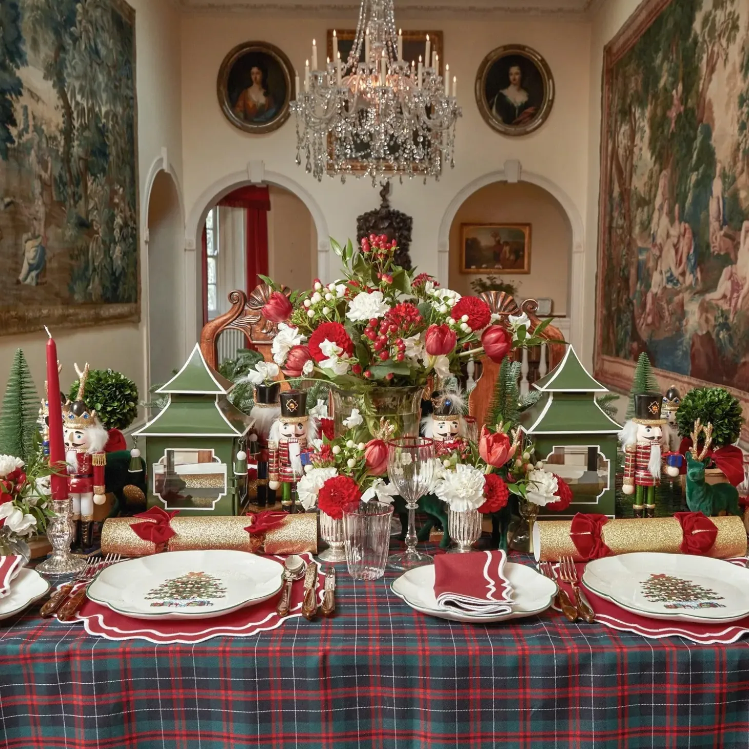 Katherine Berry Red Napkins (Set of 4)