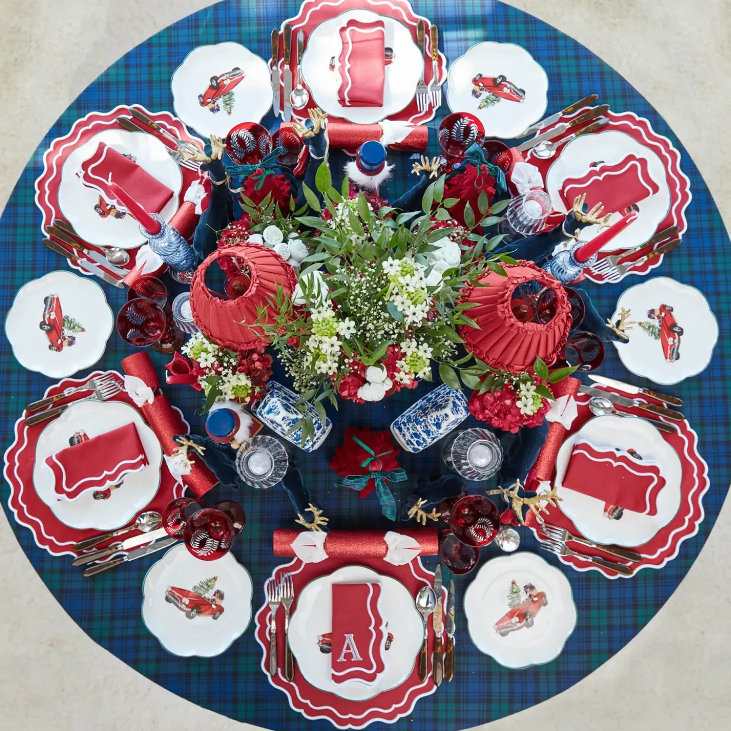 Katherine Berry Red Napkins (Set of 4)
