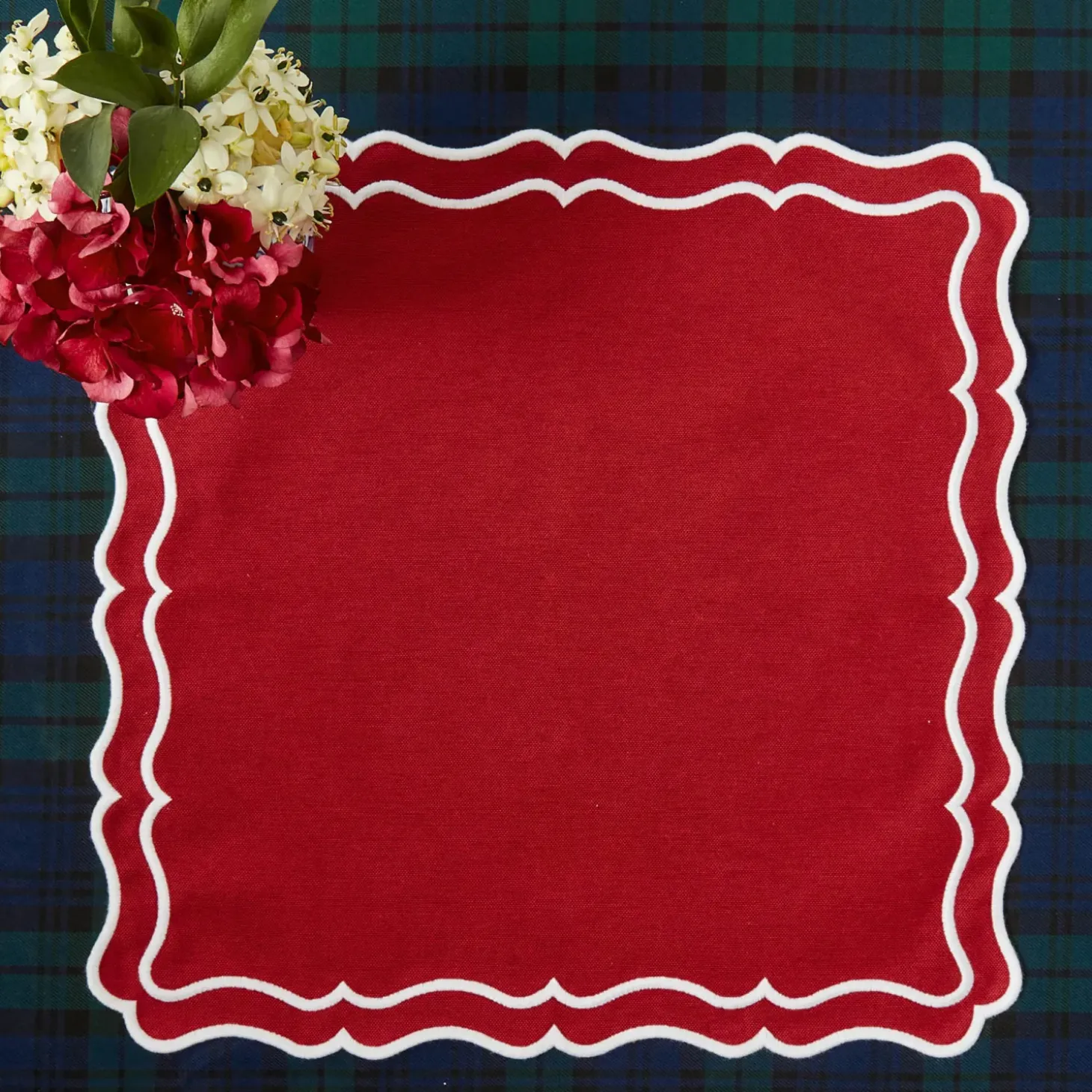 Katherine Berry Red Napkins (Set of 4)