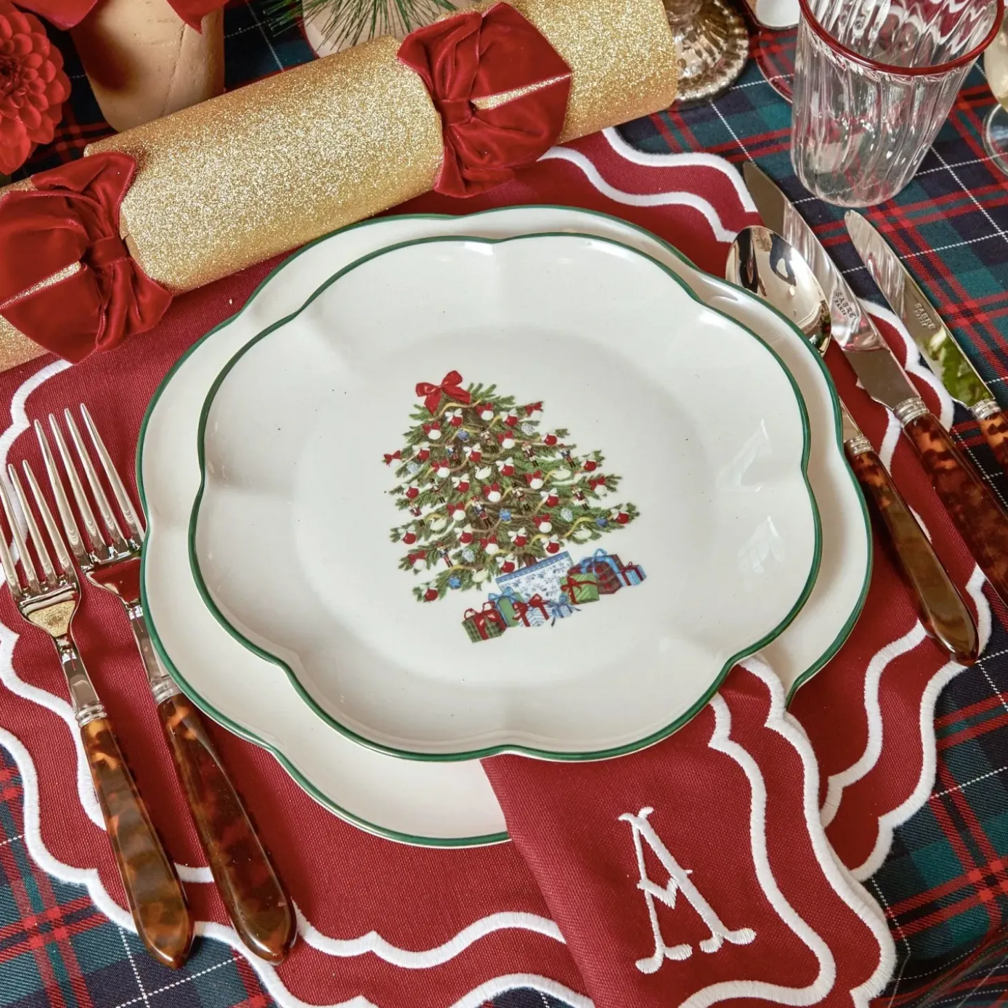 Katherine Berry Red Napkins (Set of 4)
