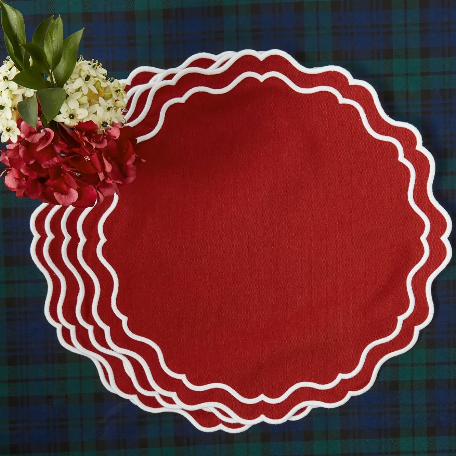 Katherine Berry Red Placemats (Set of 4)