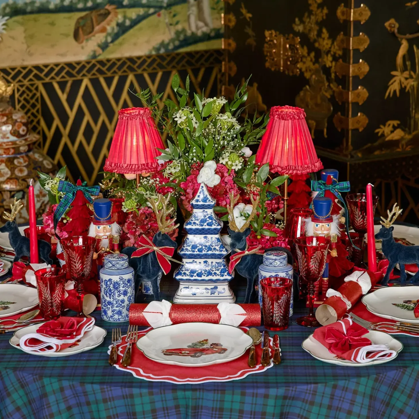 Katherine Berry Red Placemats (Set of 4)