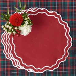 Katherine Berry Red Placemats (Set of 4)