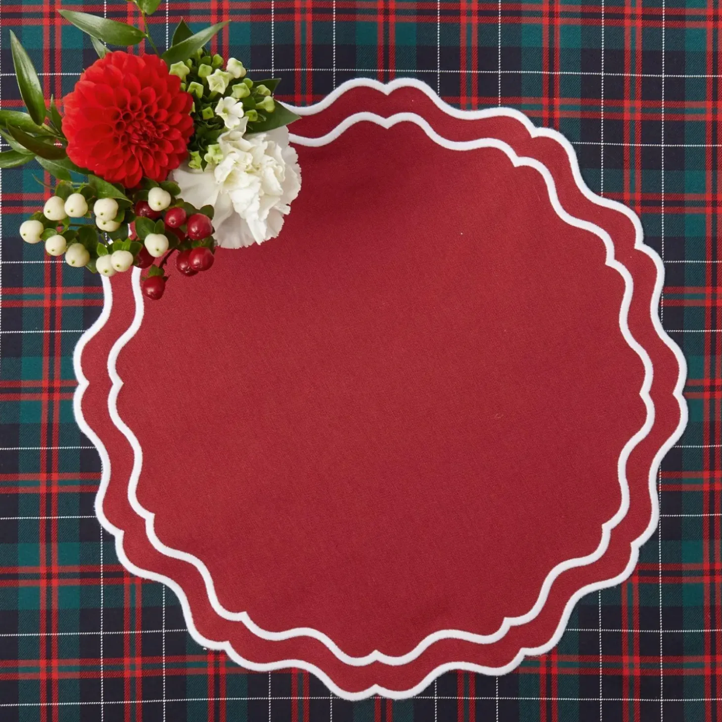 Katherine Berry Red Placemats (Set of 4)