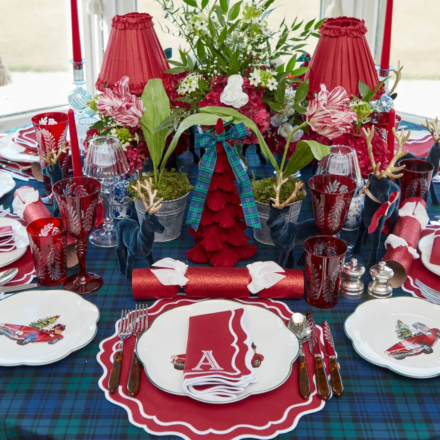 Katherine Berry Red Placemats (Set of 4)